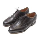 Trickers Leather Brogue Oxford Shoes Brown Lace Up England Made Size UK 8