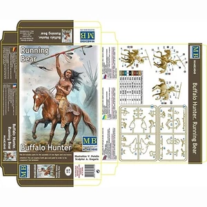 Kit de figuras de plástico MASTER BOX MB24048 escala 1:24 Buffalo Hunter. Oso para correr - Imagen 1 de 9
