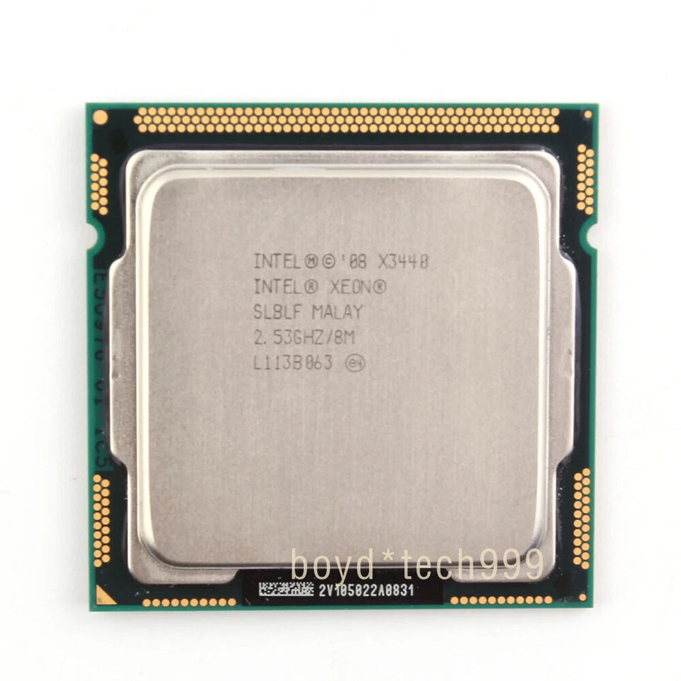 INTEL Xeon X3440 PROCESSOR 2.53GHZ/8M/2.5GT/s（SLBLF）LGA 1156 Socket H CPU - Image 1 of 1