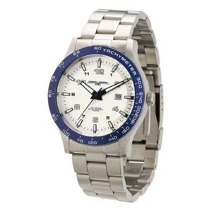 Jorg Gray JG2000-20 Mens Blue Bezel Stainless Steel Quartz Water Resistant Watch - Picture 1 of 3