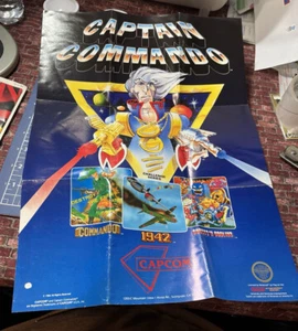 Captain Commando Capcom 1986 Nintendo NES ausklappbares Poster CAP-NES-US - Bild 1 von 6