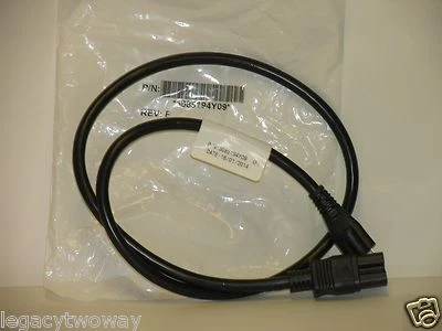 Motorola Line Cord w/ Recp & Plug 1-M W18 Power Cord P/N 3085194Y09 Rev:F - Image 1 of 3