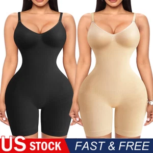 Women Slimming Shapewear Control Tummy Full Body Shaper Waist Trainer Bodysuit - Picture 1 of 17