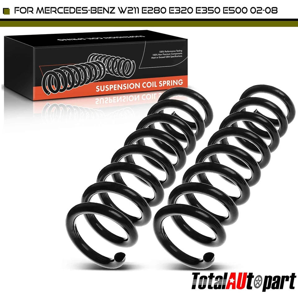 2x Muelles helicoidales traseros para Mercedes-Benz W211 E280 E320 E350 E500 2002-2008 sedán Foto 1 de 4