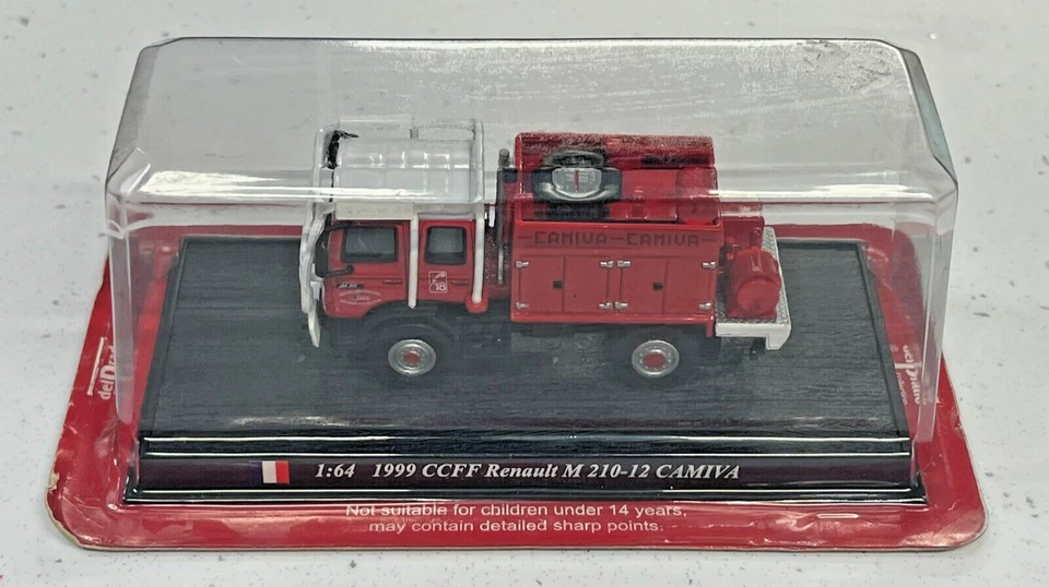 Del Prado Fire Engines of the World 1999 CCFF Renault M 210-12 Camiva 1:64 Model - Image 1 of 1