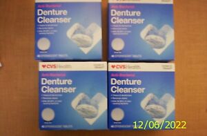 4 boxes CVS Anti-Bacterial Denture Cleanser 40 each (160 total) 