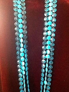 Damen 23 Zoll Vintage drei Strang Perlen Halskette - Bild 1 von 5