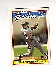 1988 Topps United Kingdom UK Minis Tiffany #31 Rickey Henderson New York Yankees - Image 1 of 2