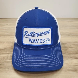 Rollingwood Waves Hat Cap Snapback Blue White Mesh Back 2019 Swim Team - Picture 1 of 7