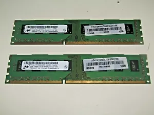 Micron 4 gb (2X2gb) DDR3 PC3-8500 240 pins for Desktop desktops - Picture 1 of 3