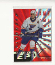 Brett Hull  1997-98 Pinnacle #E24 EPIX GAME ORANGE