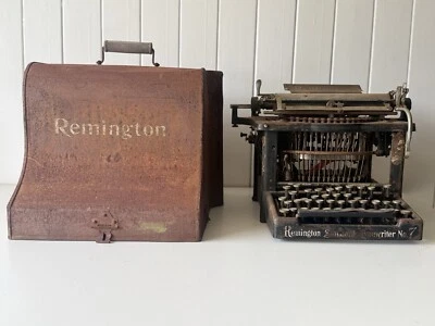 Antique Remington Typewriter No.7 With Original Case  - Image 1 of 4