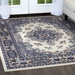 Persien WHITE AREA RUG 2 x 8 RUNNER ORIENTAL CARPET 69 - ACTUAL 1' 10" x 7' 3" - Picture 1 of 3