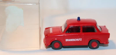 fw2010, s.e.s ses Berlin modelltec Feuerwehr Trabant Trabi 601 BrandschutzOVP H0 - Bild 1 von 4