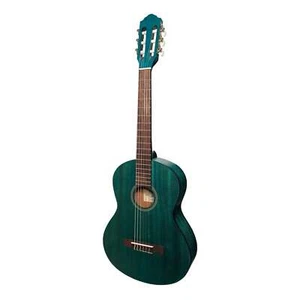 Martinez 'Slim Jim' 3/4 Size Student Classical Guitar with Built In Tuner (Teal - Picture 1 of 2