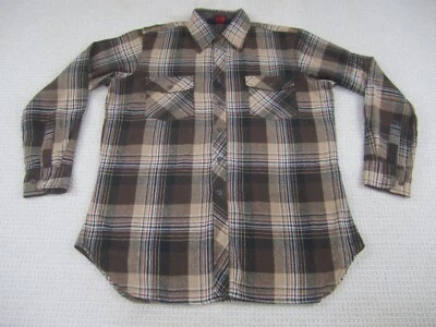 VTG The Hunter Shirt Mens Large Brown Plaid Button Down Long Sleeve Flannel - Image 1 of 4