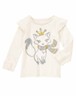 Gymboree SNOWFLAKE GLAMOUR striped velour hoodie jacket size