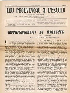  Lou Prouvençau a L'Escolo Saint Rémy de Provence par Charles ROSTAING 1955 N°2 - Picture 1 of 6