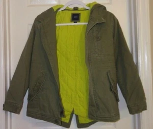 GAP KIDS Boys Quilted Lining Cotton Winter Jacket with Hood L 10-11yr 28.4 Chest - Picture 1 of 12