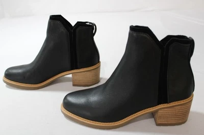 Botas de tacón Toms para mujer Hailey NC3 resistentes al agua cuero negro EE. UU. 8,5 UK 6,5 Foto 1 de 4