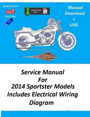 Harley Davidson Sportster Models 2014 manual de servicio de tienda Foto 1 de 4