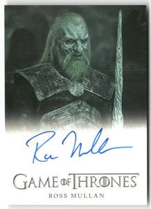 HBO Game of Thrones No. Ross Mullan as White Walker On Card Auto - Picture 1 of 2