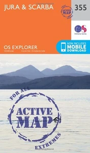 Os Active 355 Jura & Scarba by Ordnance Survey | Sheet Map | 2015 - Picture 1 of 1