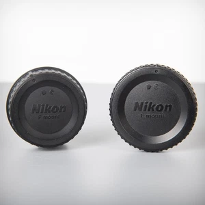 Nikon F mount lens end cap and camera body cap kit - LF-4 and BF-1B - Picture 1 of 2