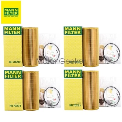 6E198563 4 pcs OEM MANN Germany Oil Filter For AUDI Q5 2011-2017 A4 Quattro 3.0 Foto 1 de 4