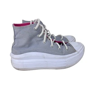 Converse Chuck Taylor All Star Move Platform Sneakersy Młodzieżowe 1 szare białe A02495C - Zdjęcie 1 z 13
