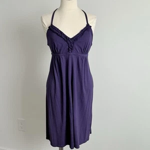 VTG Express Babydoll Dress Y2K Purple Beach Sundress Vacay - Picture 1 of 8