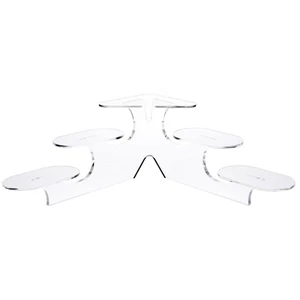 Plymor Clear Acrylic 5-Item Display Riser, 7.75" H x 25.5" W x 14.75" D - Picture 1 of 1
