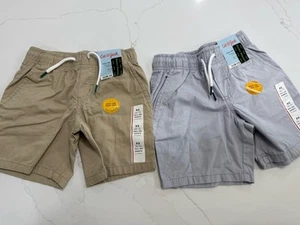 2x Cat & Jack Jungen Pull On Shorts, am Knie XS (4/5) beige und grau - Bild 1 von 10