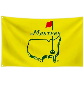Masters Golf Tournament Flag Yellow 3x5ft- With 2 Grommets PGA TOUR Augusta - Picture 1 of 5