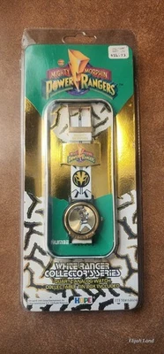 Reloj analógico de cuarzo Mighty Morphin Power Rangers blanco serie coleccionistas sellado Foto 1 de 4