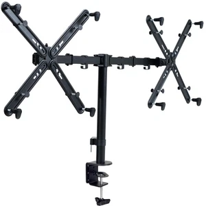 Non-VESA Dual Monitor Arm Desk Mount with VESA Adapter Brackets, Holds 2 LCD ... - Picture 1 of 9