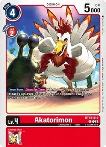 Akatorimon - BT15-010 - C - Exceed Apocalypse #BT15-010 Digimon TCG - Picture 1 of 1