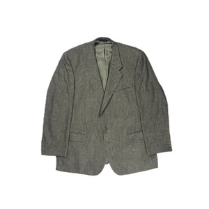 Vintage 80s Burberrys’ cream black checkered blazer mens 46L - Picture 1 of 7