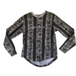 size 12 boys Seven Souls 7S 7 souls pullover shirt 2 black camo embroidered - Picture 1 of 6