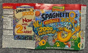 SpaghettiO's 2000 Millennium Label Y2K Limited Edition Vintage Packaging Rare - Picture 1 of 4