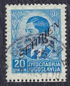 Alemania occ. Serbia 1941 King Petar, Definitive 20D con sobreimpresión, Mi 44, usado - Imagen 1 de 2
