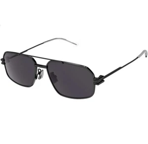 RARE Auth. New Bottega Veneta BV1128S 001 Shiny Black Sunglasses RRP$695 - Picture 1 of 11