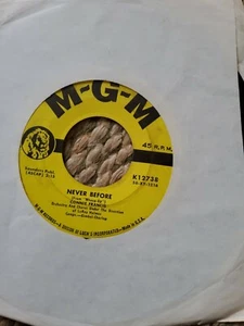 Vinyl Record 7" Connie Francis-Never Before MGM Records-78 - Picture 1 of 2
