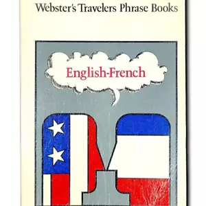 Merriam Webster English French 1971 First Ed Dictionary Travelers Phrase Book - Picture 1 of 10