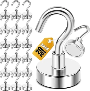 NEW DIYMAG Magnetic Hooks, 30lbs+ Heavy Duty Hooks 3-1000 Pack 30Lbs+ Colors - Picture 1 of 20