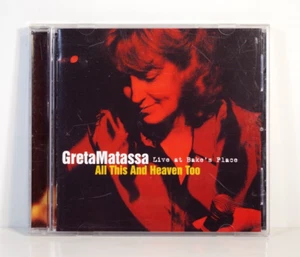 Greta Matassa - All This and Heaven Too (Audio CD, 2001, Origin) - VG! - Picture 1 of 3
