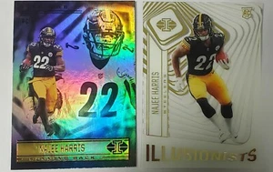 2021 Illusions Football Najee Harris Rookie Card Lot Of 2 Illusionist And Base - Picture 1 of 3