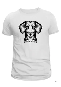 T-Shirt Dackel Gesicht - süß Unisex Hundeliebhaber Geschenk - perfektes Hunde Andenken - Bild 1 von 5