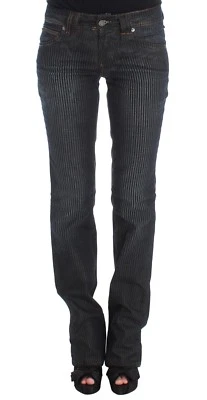 Pantalones de mezclilla JOHN GALLIANO azul lavado mezcla de algodón calce ajustado corte bootcut W26 PVP $480  Foto 1 de 4