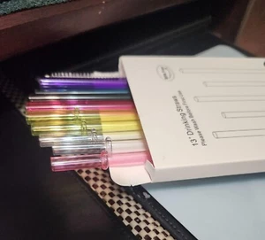 13" Long Reusable Tritan Replacement Drinking Straws for 40 oz 30 oz & 24 oz - Picture 1 of 8